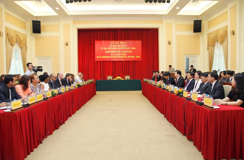 В Ханое завершилось 33-е заседание Вьетнамо-кубинской межправительственной комиссии